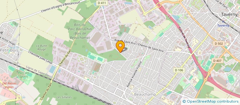 localisation de l'entreprise MADAME ROSINE SAPIS  BEAUCHAMP