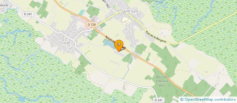 localisation de l'entreprise MADAME ROSITA BRUN  SAINT-JUST-LUZAC