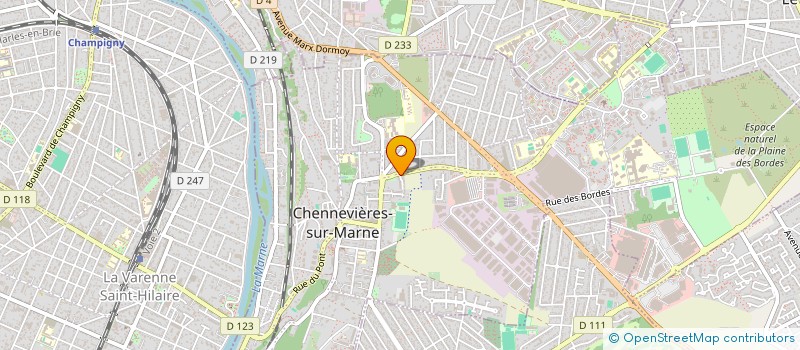 localisation de l'entreprise MADAME ROSSANA GIOL à CHENNEVIERES-SUR-MARNE
