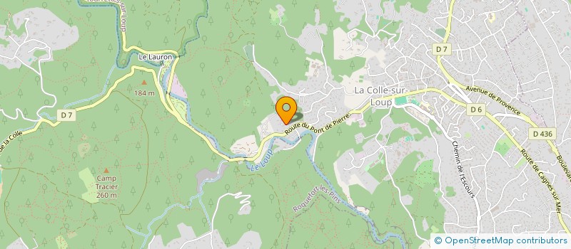 localisation de l'entreprise MADAME ROSSANE WEIZMANN  LA COLLE-SUR-LOUP