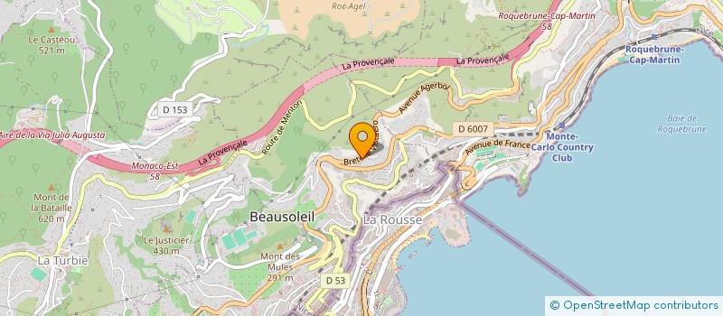 localisation de l'entreprise MADAME ROSSY LARJOYA  BEAUSOLEIL