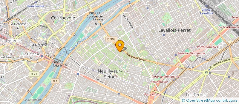 localisation de l'entreprise MADAME ROSWITHA HILLEBRAND  NEUILLY-SUR-SEINE