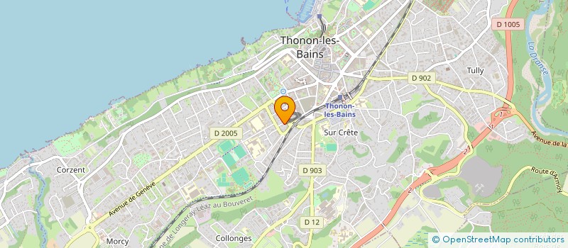 localisation de l'entreprise MADAME ROSWITHA OSTERMANN à THONON-LES-BAINS