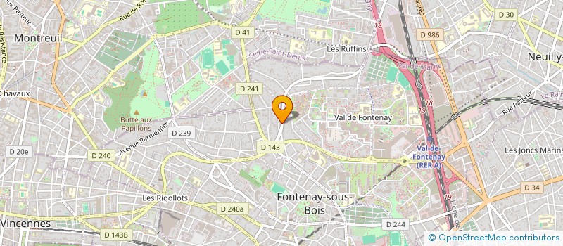 localisation de l'entreprise MADAME ROSY BRAKHA à FONTENAY-SOUS-BOIS