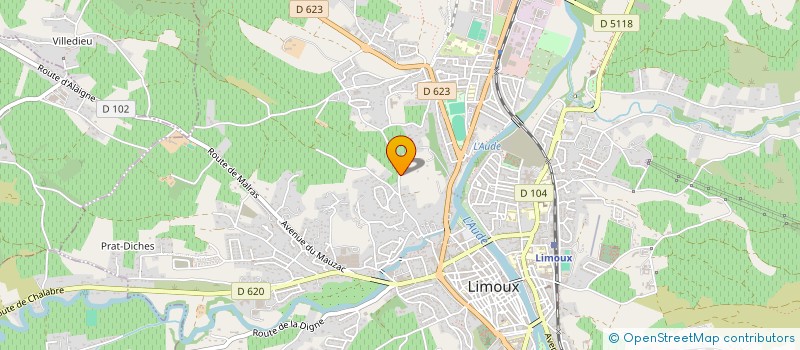 localisation de l'entreprise MADAME ROSY DINH-THI-HONG-CHAU  LIMOUX