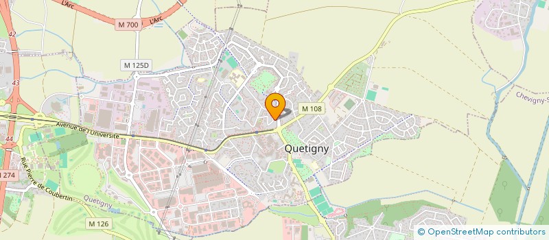 localisation de l'entreprise MADAME ROUDELINE CADET  QUETIGNY