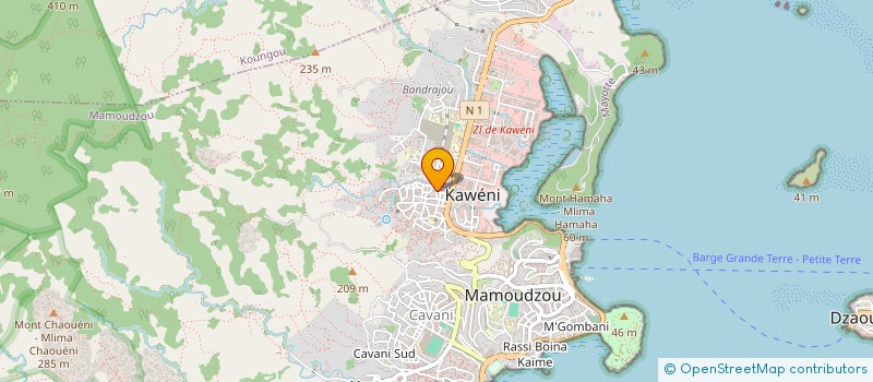 localisation de l'entreprise MADAME ROUFOUANTI ATHOUMANI  MAMOUDZOU