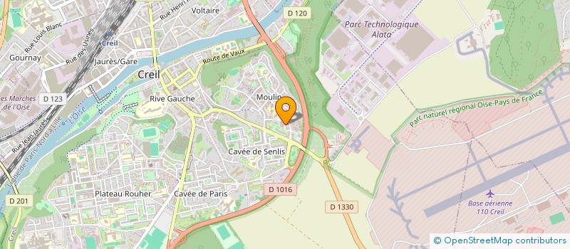 localisation de l'entreprise MADAME ROUGUYATA KA  CREIL