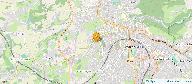 localisation de l'entreprise MADAME ROUHIA AKRICHE  VOIRON