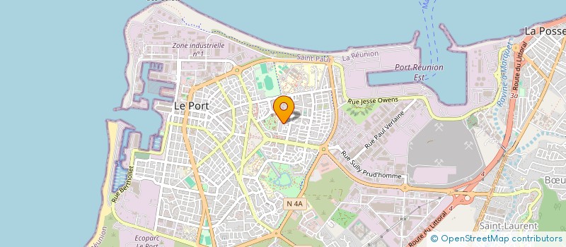 localisation de l'entreprise MADAME ROUKAILLA ABDOOLA CASSIM à LE PORT