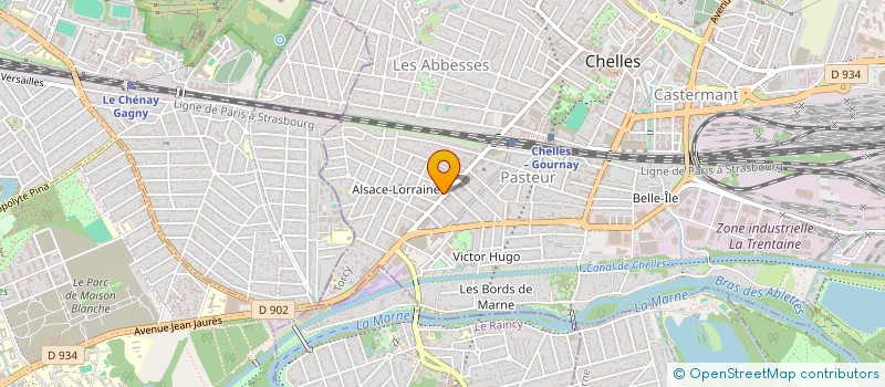 localisation de l'entreprise MADAME ROUKAYAKOU MEDINA MENGUE  CHELLES