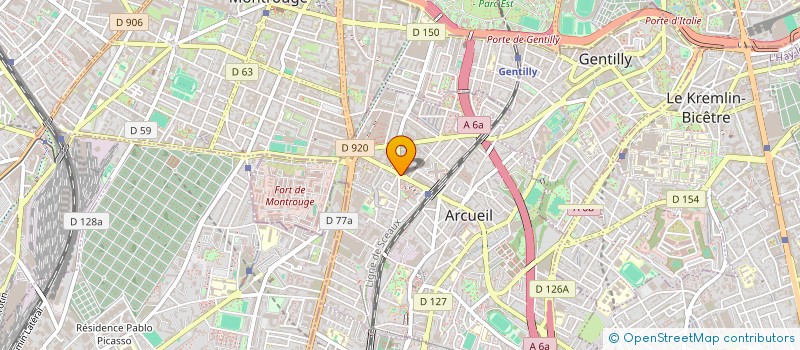 localisation de l'entreprise MADAME ROULA KHALIL  ARCUEIL