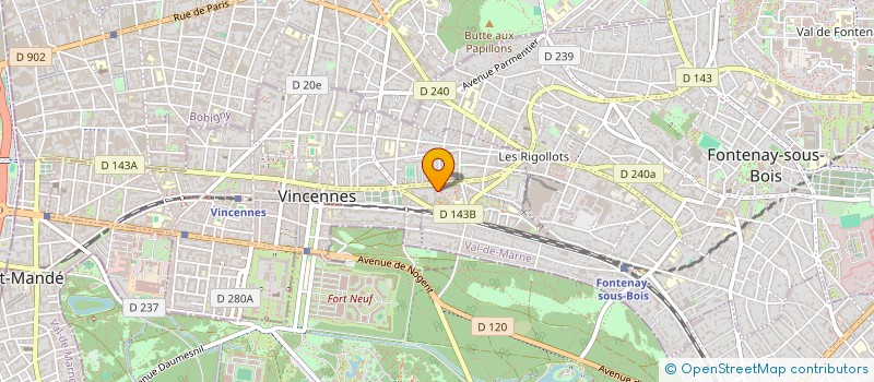 localisation de l'entreprise MADAME ROUMAISSA KIHELI à VINCENNES