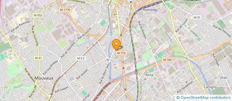 localisation de l'entreprise MADAME ROUMAISSA KSOURI  TOURCOING