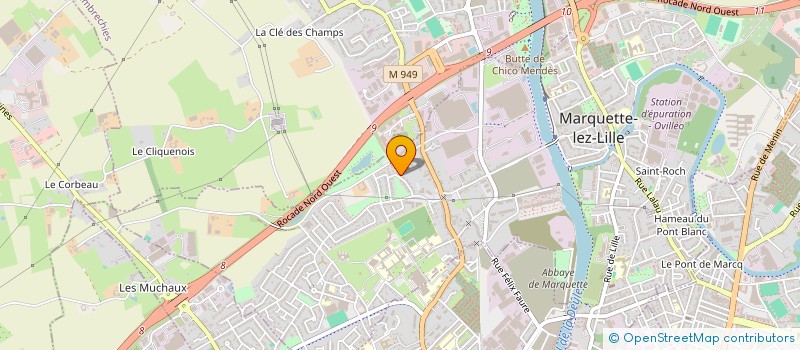 localisation de l'entreprise MADAME ROUSSELLE CECILE  MARQUETTE-LEZ-LILLE