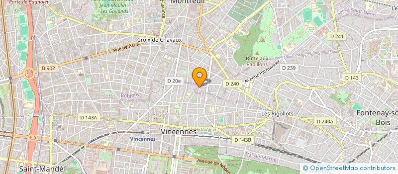 localisation de l'entreprise MADAME ROWCHANAK PAKDAMAN à VINCENNES