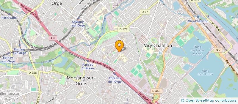 localisation de l'entreprise MADAME ROXANA RADU  VIRY-CHATILLON