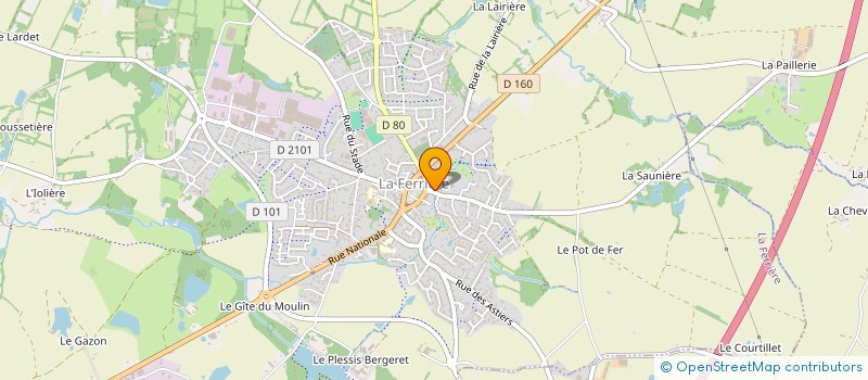 localisation de l'entreprise MADAME ROXANE AUBERT à LA FERRIERE