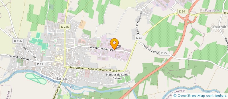 localisation de l'entreprise MADAME ROXANE BARCELO à JARNAC
