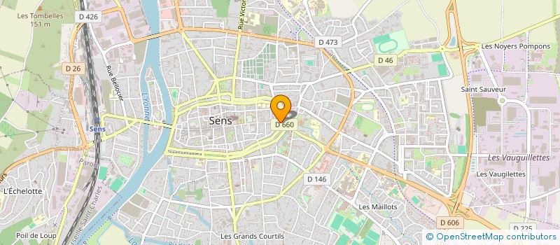 localisation de l'entreprise MADAME ROXANE BARDE à SENS