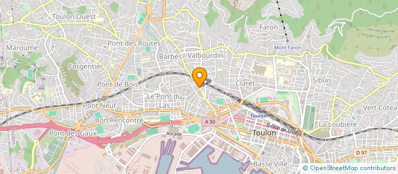 localisation de l'entreprise MADAME ROXANE BEAUVAIS  TOULON