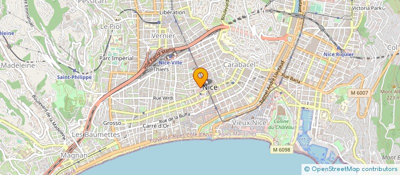 localisation de l'entreprise MADAME ROXANE BENHAMOU à NICE