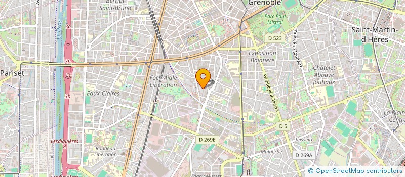 localisation de l'entreprise MADAME ROXANE BERNARD  GRENOBLE