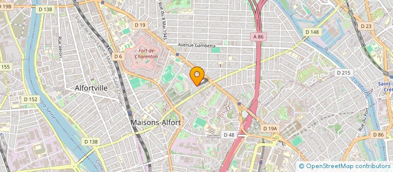 localisation de l'entreprise MADAME ROXANE BETTINGER  MAISONS-ALFORT