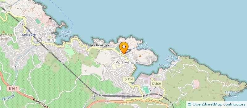 localisation de l'entreprise MADAME ROXANE BOUCOT  PORT-VENDRES