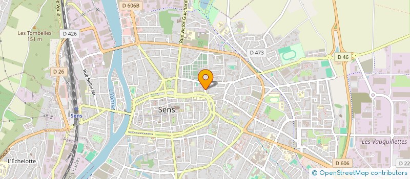 localisation de l'entreprise MADAME ROXANE BOURGUIGNON à SENS