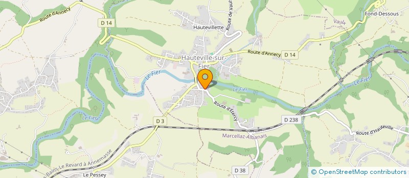 localisation de l'entreprise MADAME ROXANE BRACHET  HAUTEVILLE-SUR-FIER