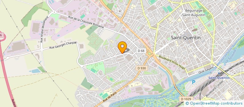 localisation de l'entreprise MADAME ROXANE BURY  SAINT-QUENTIN