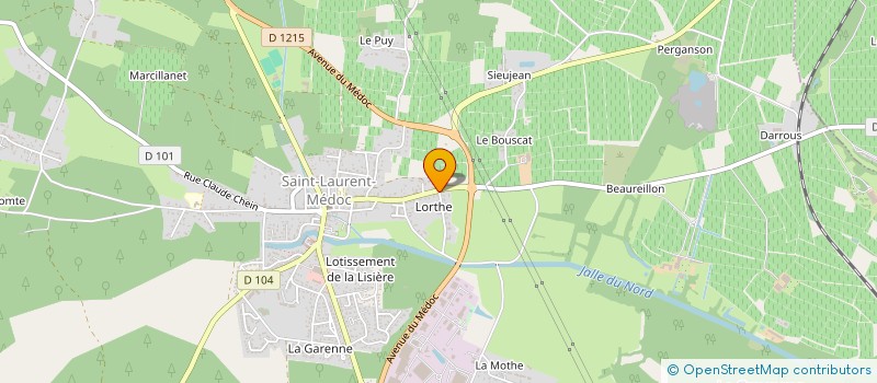 localisation de l'entreprise MADAME ROXANE CAILLAT  SAINT-LAURENT-MEDOC