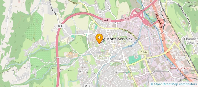 localisation de l'entreprise MADAME ROXANE CAPIER à LA MOTTE-SERVOLEX