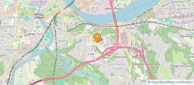 localisation de l'entreprise MADAME ROXANE CHANTELOUBE  BAYONNE