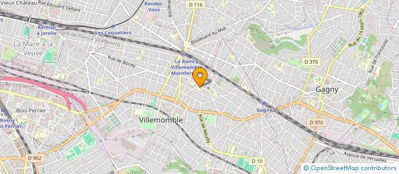 localisation de l'entreprise MADAME ROXANE CHEJFEC  VILLEMOMBLE