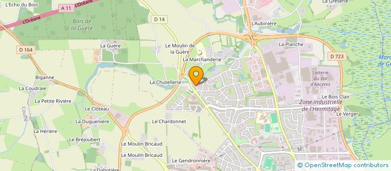 localisation de l'entreprise MADAME ROXANE DAUDRE  ANCENIS-SAINT-GEREON