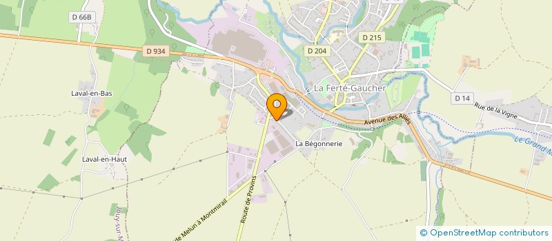 localisation de l'entreprise MADAME ROXANE DECOUDIER à LA FERTE-GAUCHER