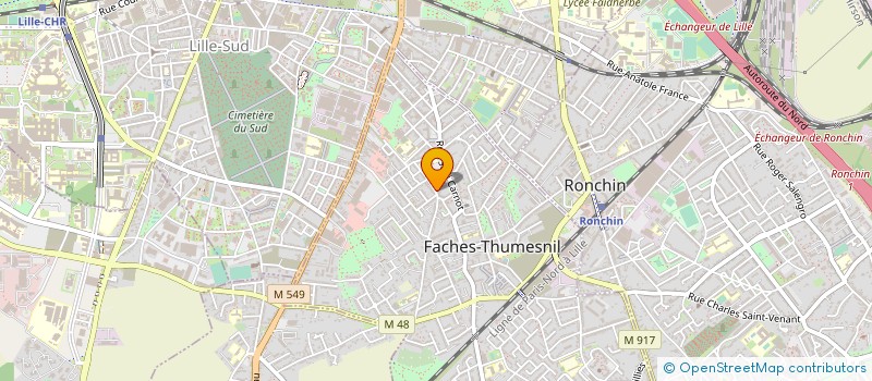 localisation de l'entreprise MADAME ROXANE DEHORTER à FACHES-THUMESNIL