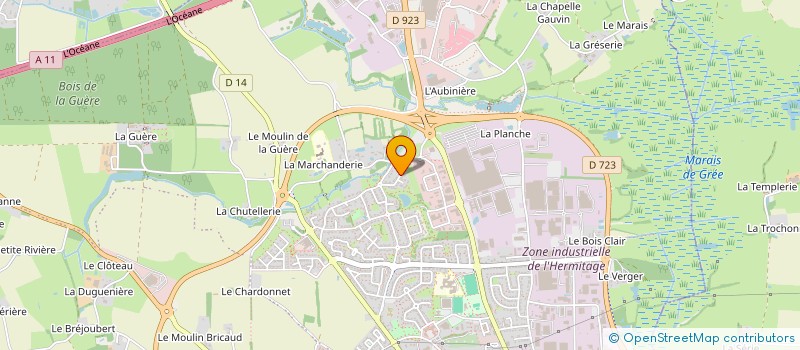 localisation de l'entreprise MADAME ROXANE DOUETTE  ANCENIS-SAINT-GEREON