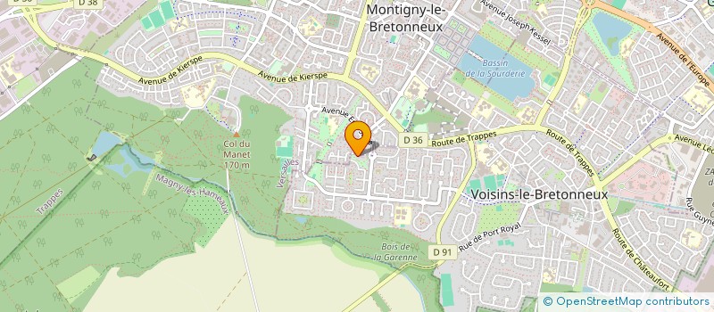 localisation de l'entreprise MADAME ROXANE DOUHARD  VOISINS-LE-BRETONNEUX