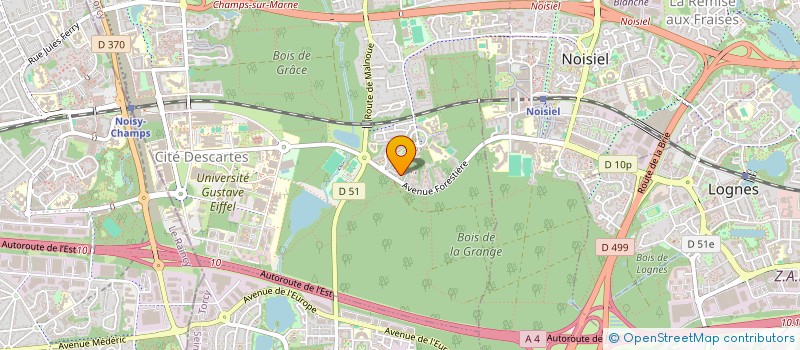 localisation de l'entreprise MADAME ROXANE DUPONT  CHAMPS-SUR-MARNE