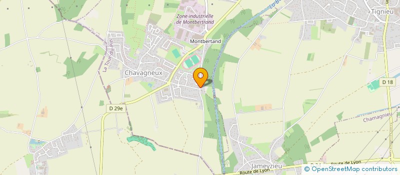 localisation de l'entreprise MADAME ROXANE ELBISSER  CHARVIEU-CHAVAGNEUX