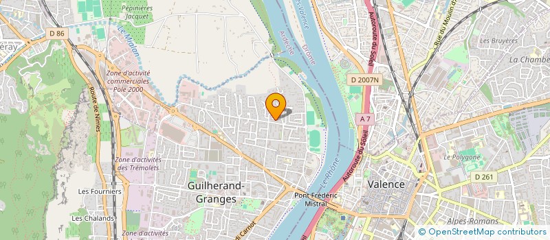 localisation de l'entreprise MADAME ROXANE FARANDA  GUILHERAND-GRANGES