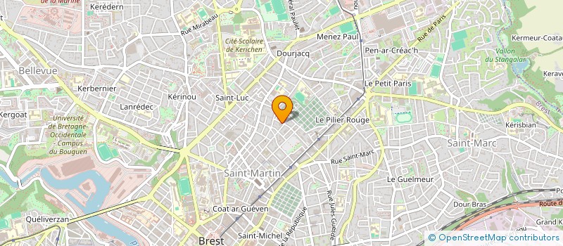 localisation de l'entreprise MADAME ROXANE FAUVEAU à BREST