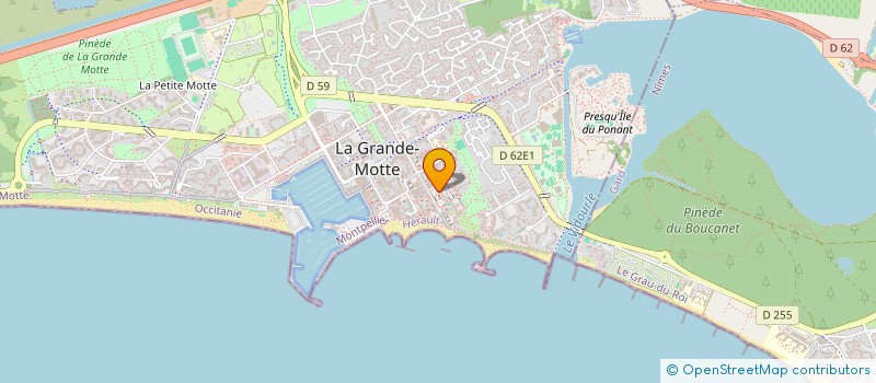 localisation de l'entreprise MADAME ROXANE FERRANDON à LA GRANDE-MOTTE