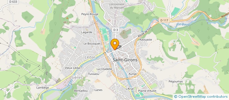 localisation de l'entreprise MADAME ROXANE FEUILLERAT à SAINT-GIRONS