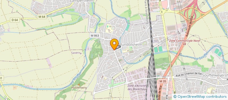 localisation de l'entreprise MADAME ROXANE FILSER  MUNDOLSHEIM