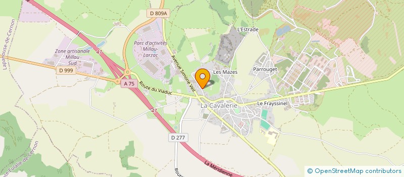 localisation de l'entreprise MADAME ROXANE FORESTIER  LA CAVALERIE