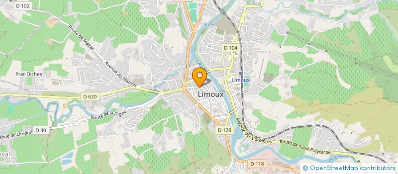 localisation de l'entreprise MADAME ROXANE GAILLARD  LIMOUX